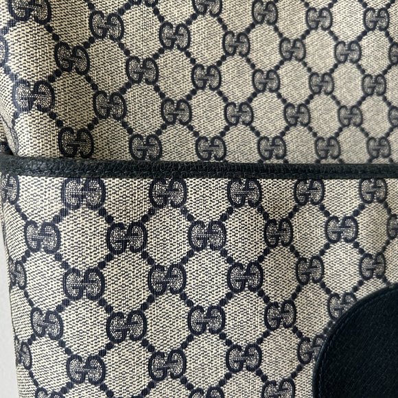 Gucci Monogram Web Tote in Navy Blue - Picture 16 of 16